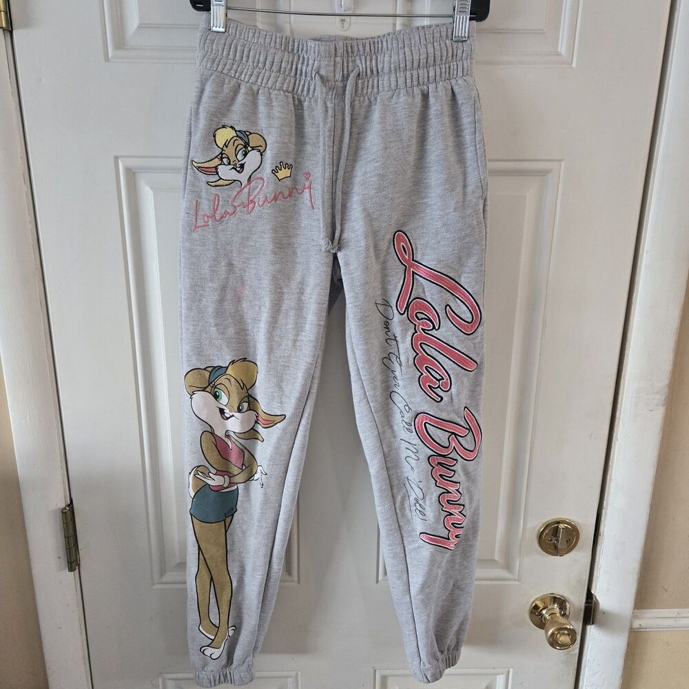 Looney Tunes Lola Bunny Women's Jogger Lounge Sleepwear Sweatpants Size XXS
